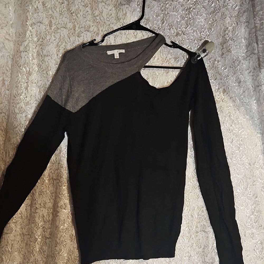 Stylish Black and Gray Women's Crop Top